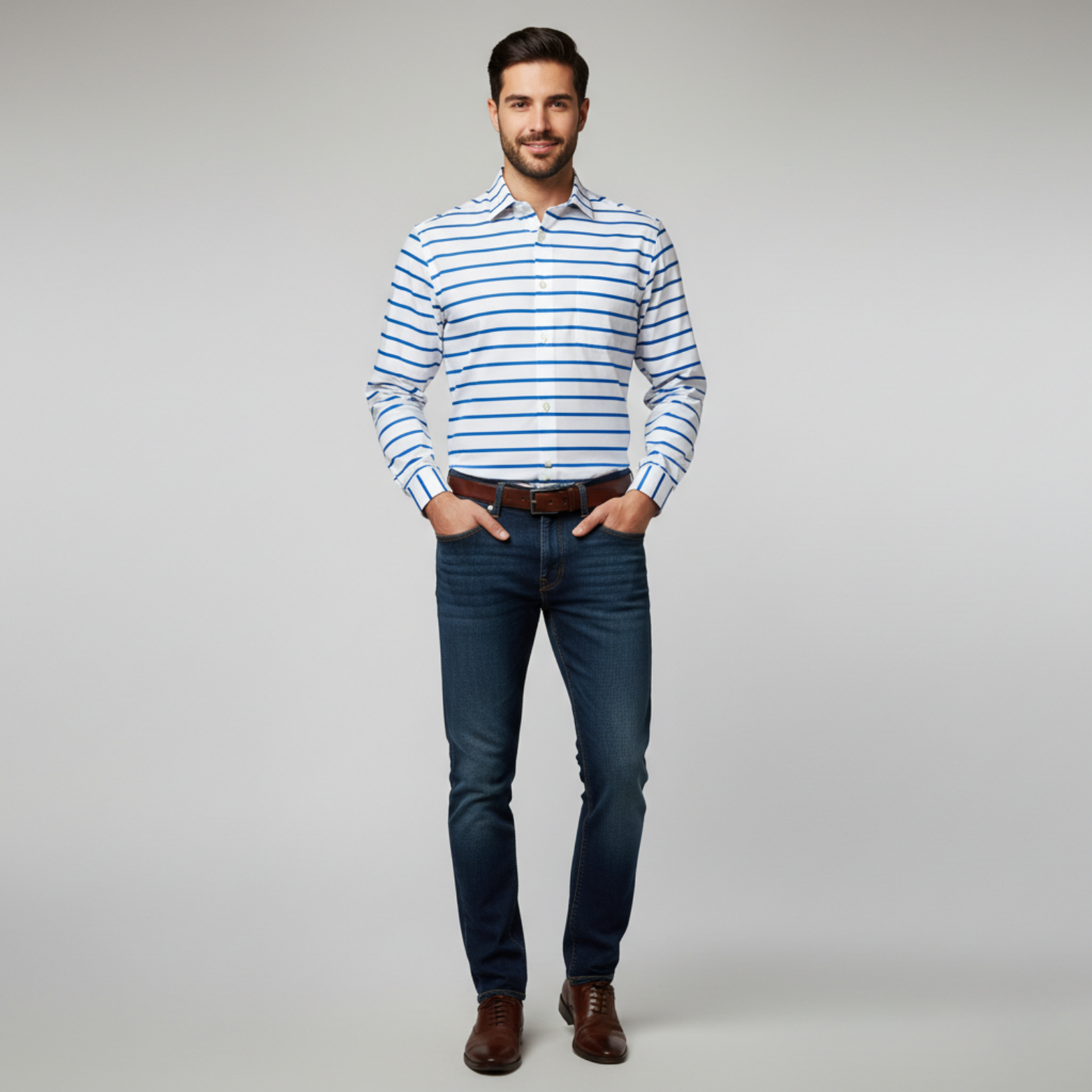 Marceau – Chemise à rayures fines