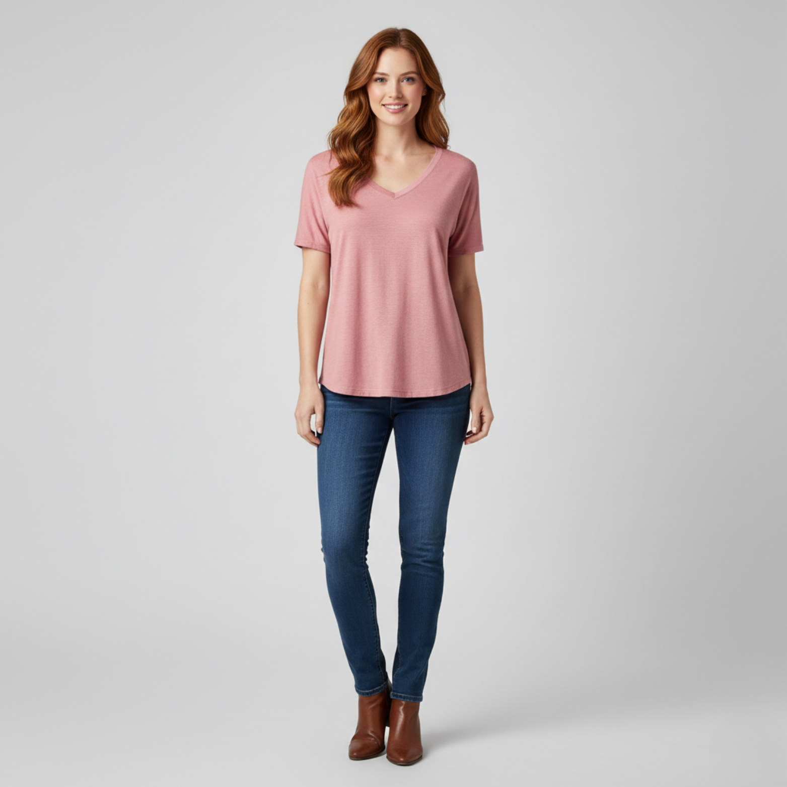 Noémie - T-shirt à col en V