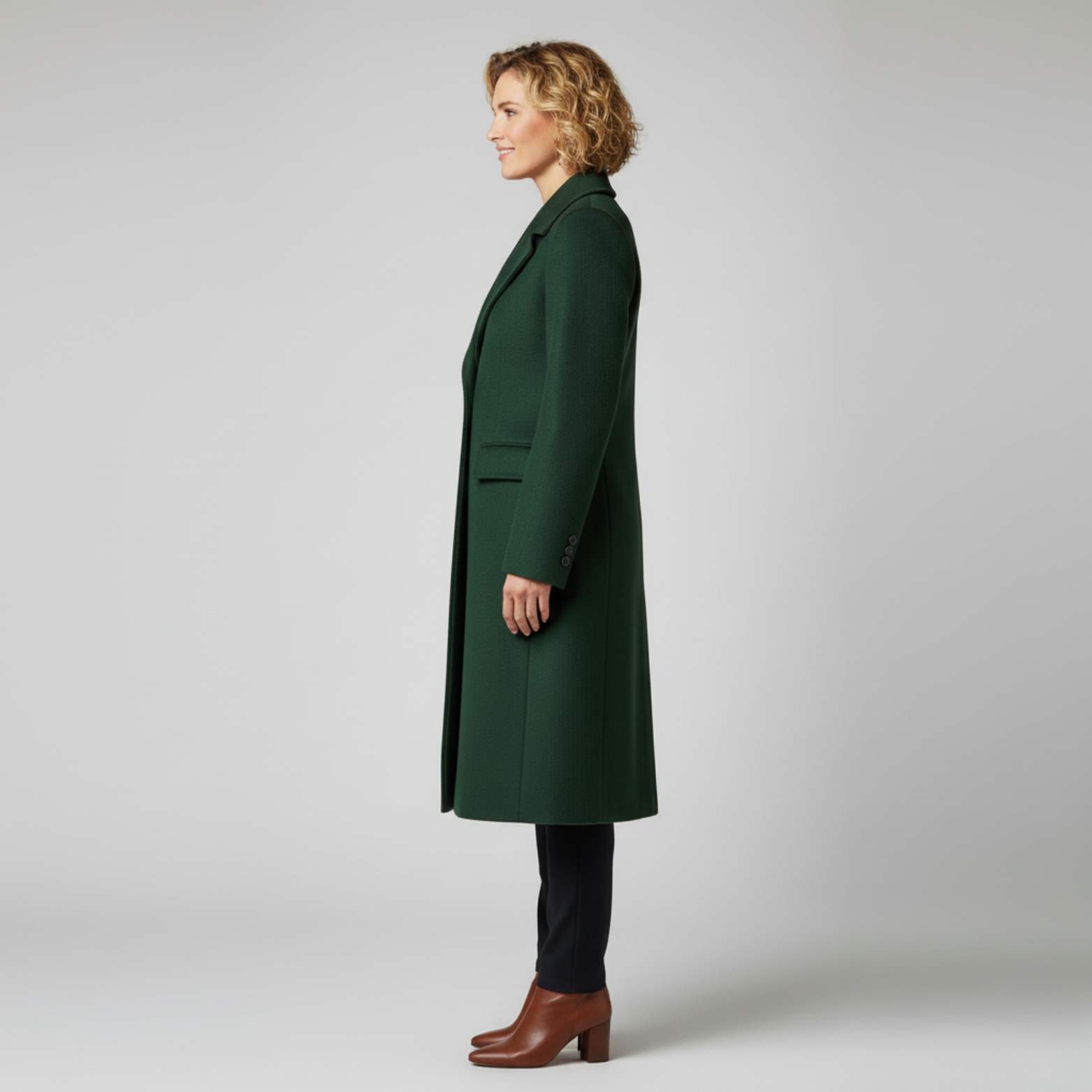 Marcelline - Manteau long à col classique