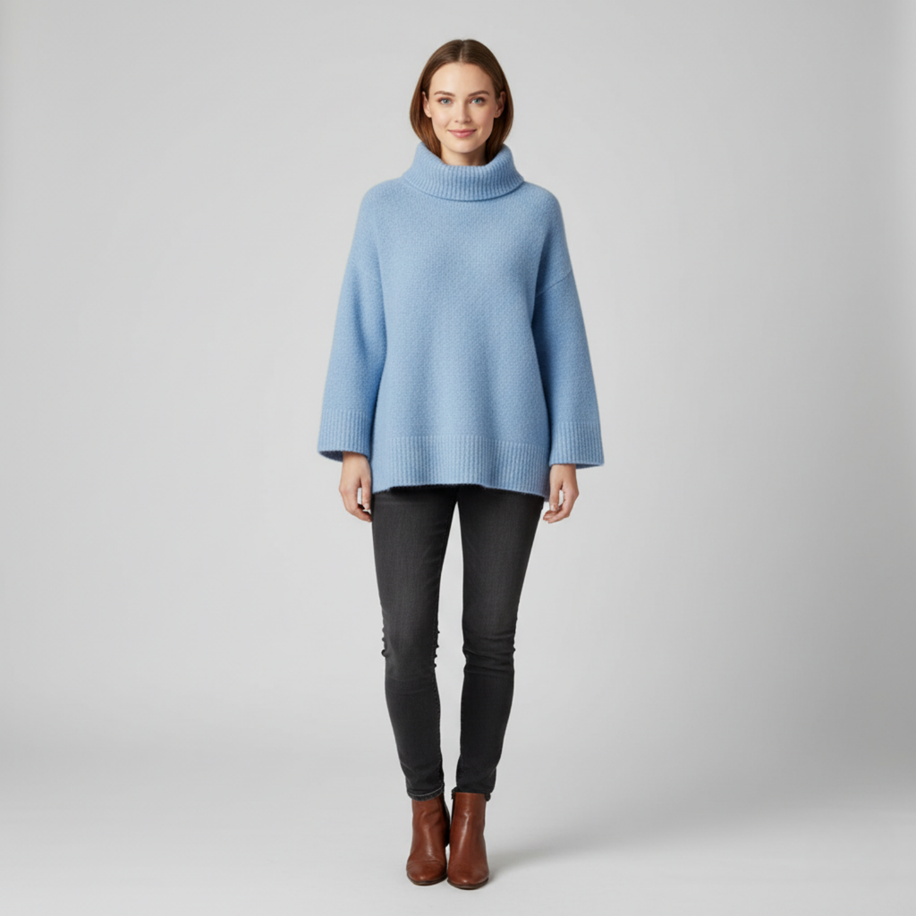 Solène - Pull à col montant