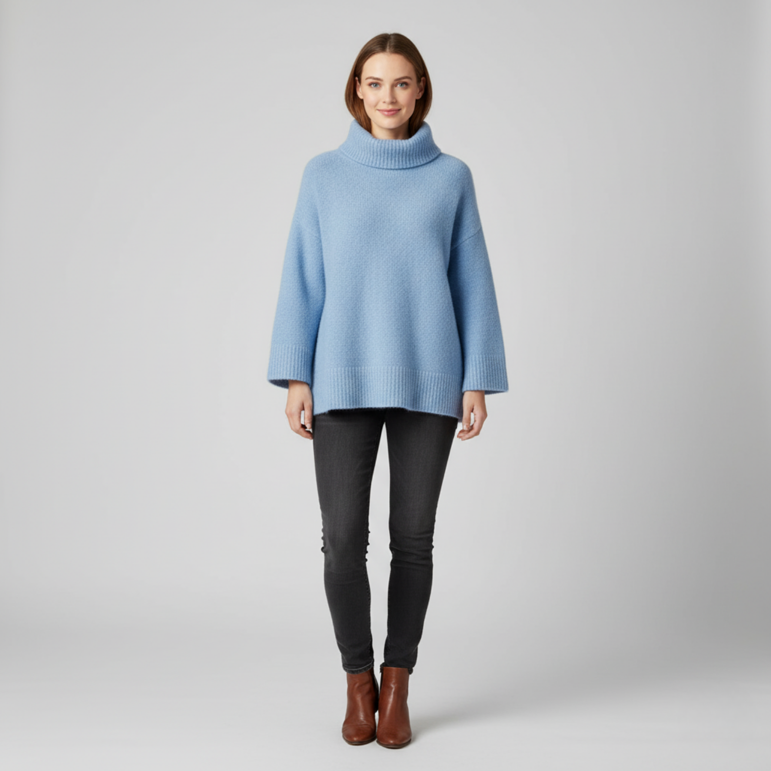 Solène - Pull à col montant