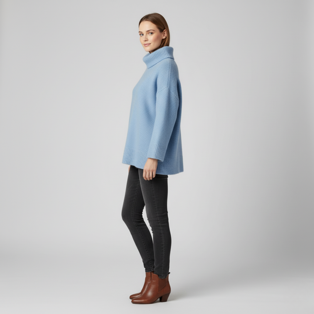 Solène - Pull à col montant