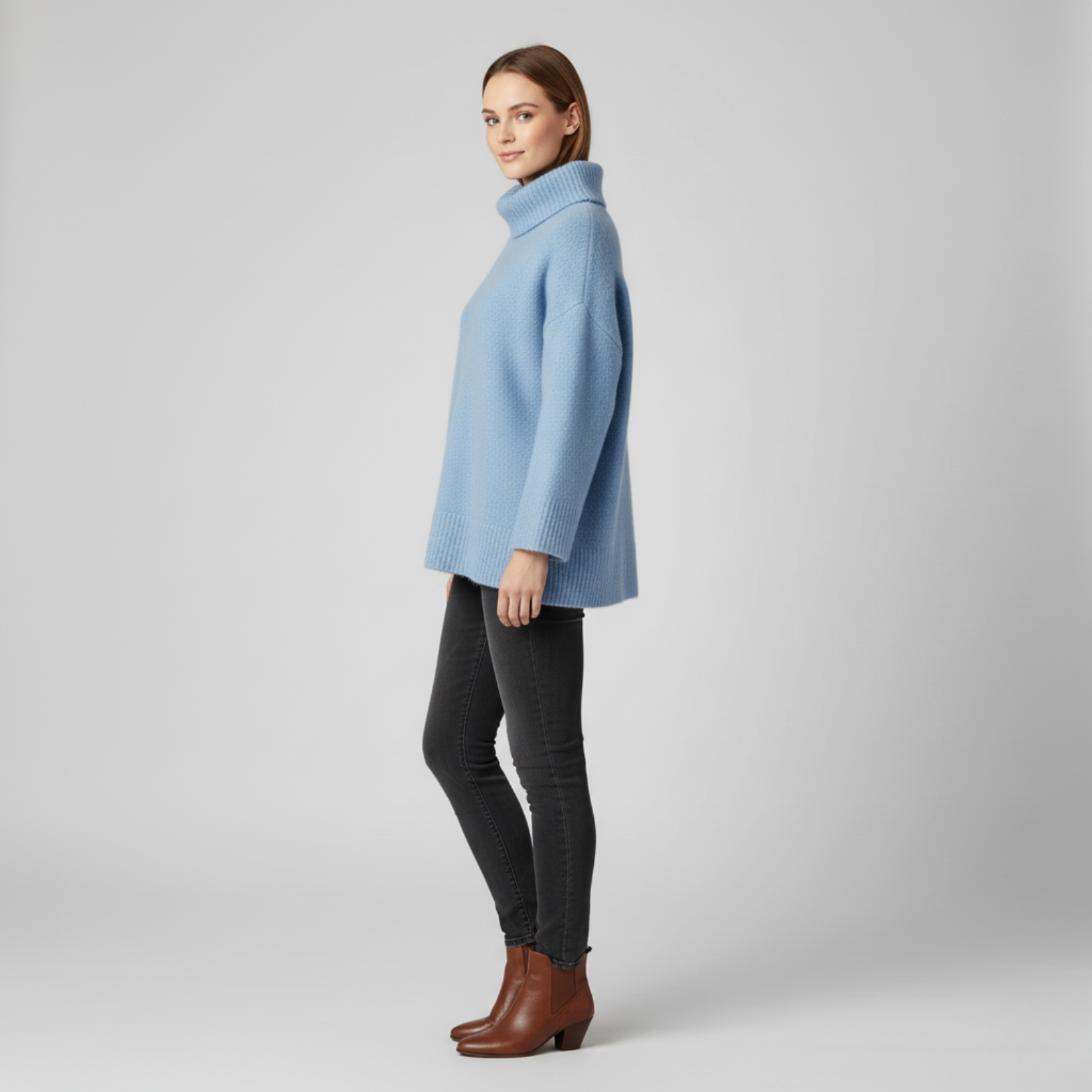 Solène - Pull à col montant