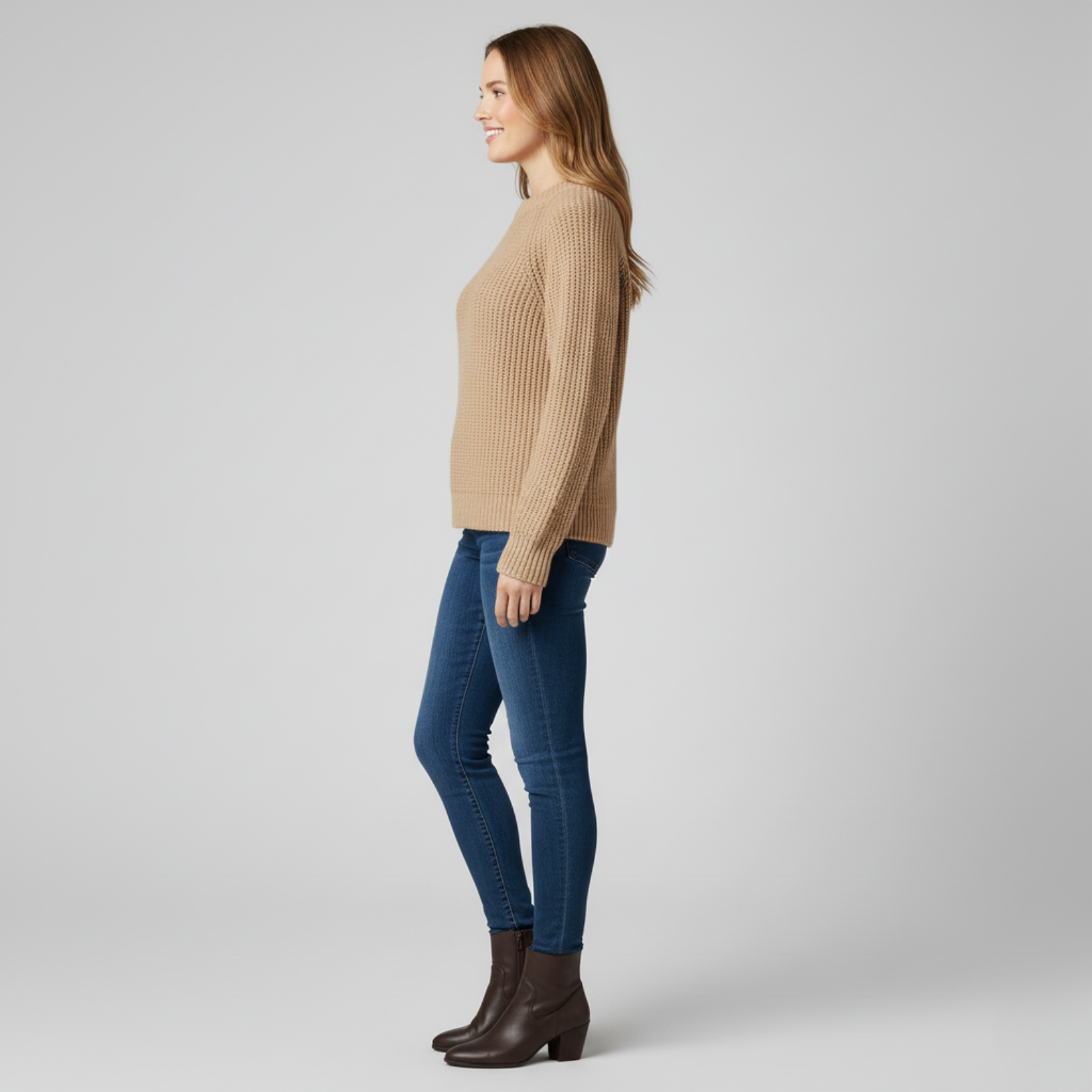 Émilie - Pull en maille à col rond