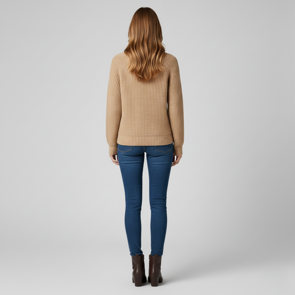 Émilie - Pull en maille à col rond