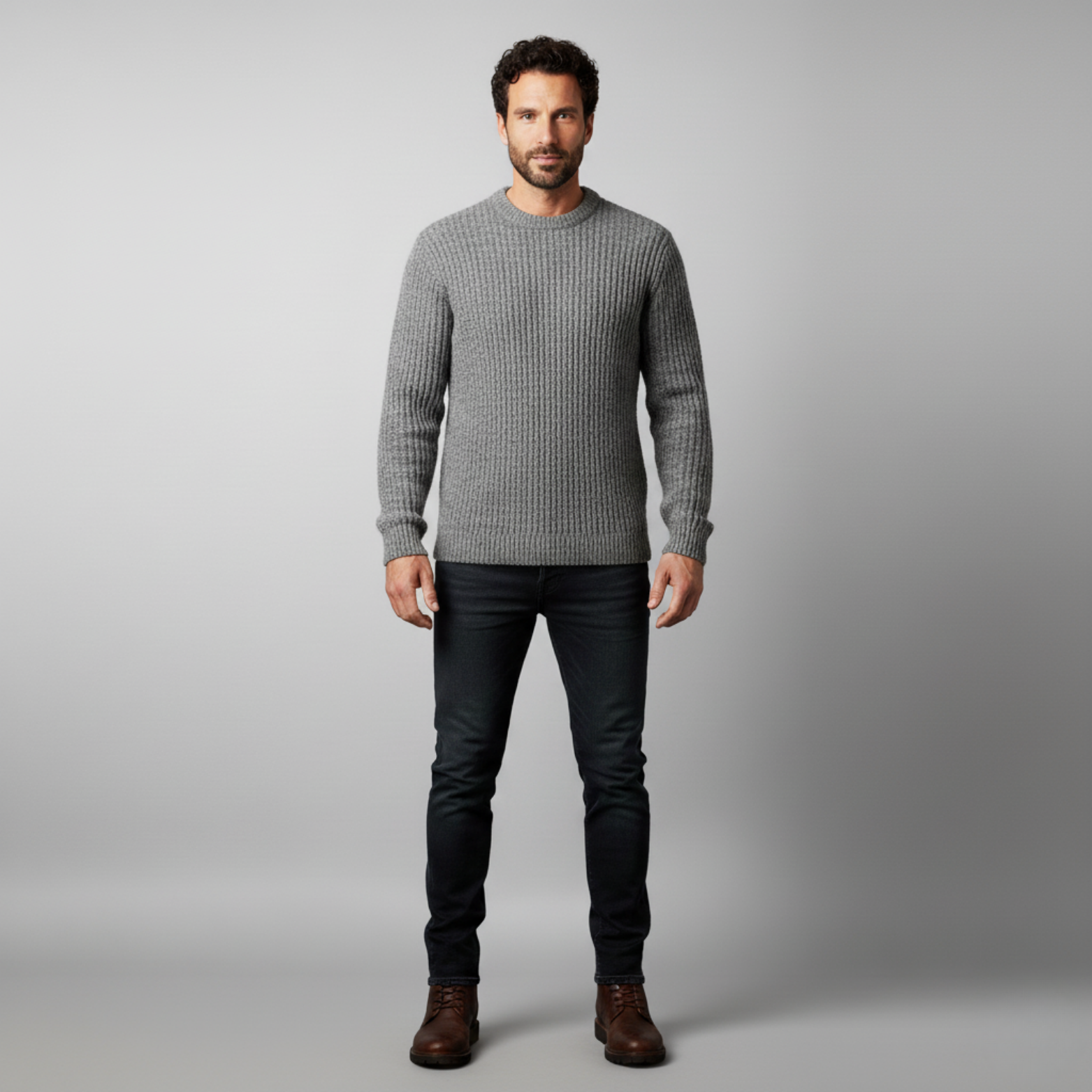 Alban - Pull en maille à col rond