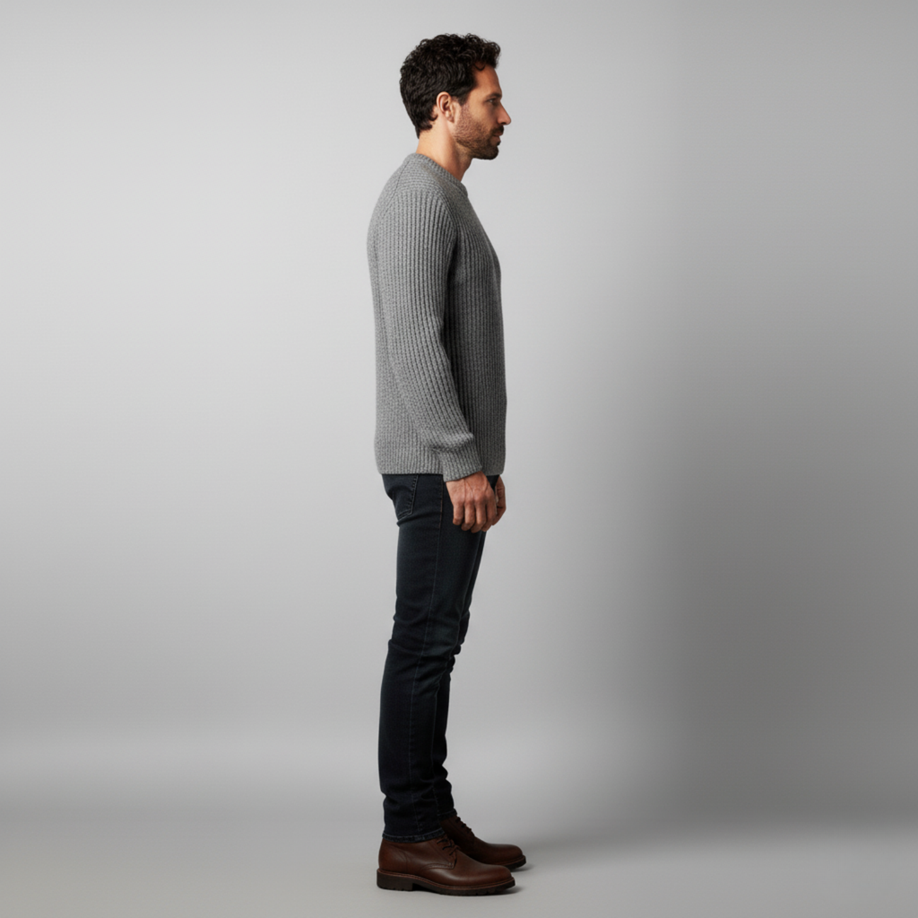 Alban - Pull en maille à col rond