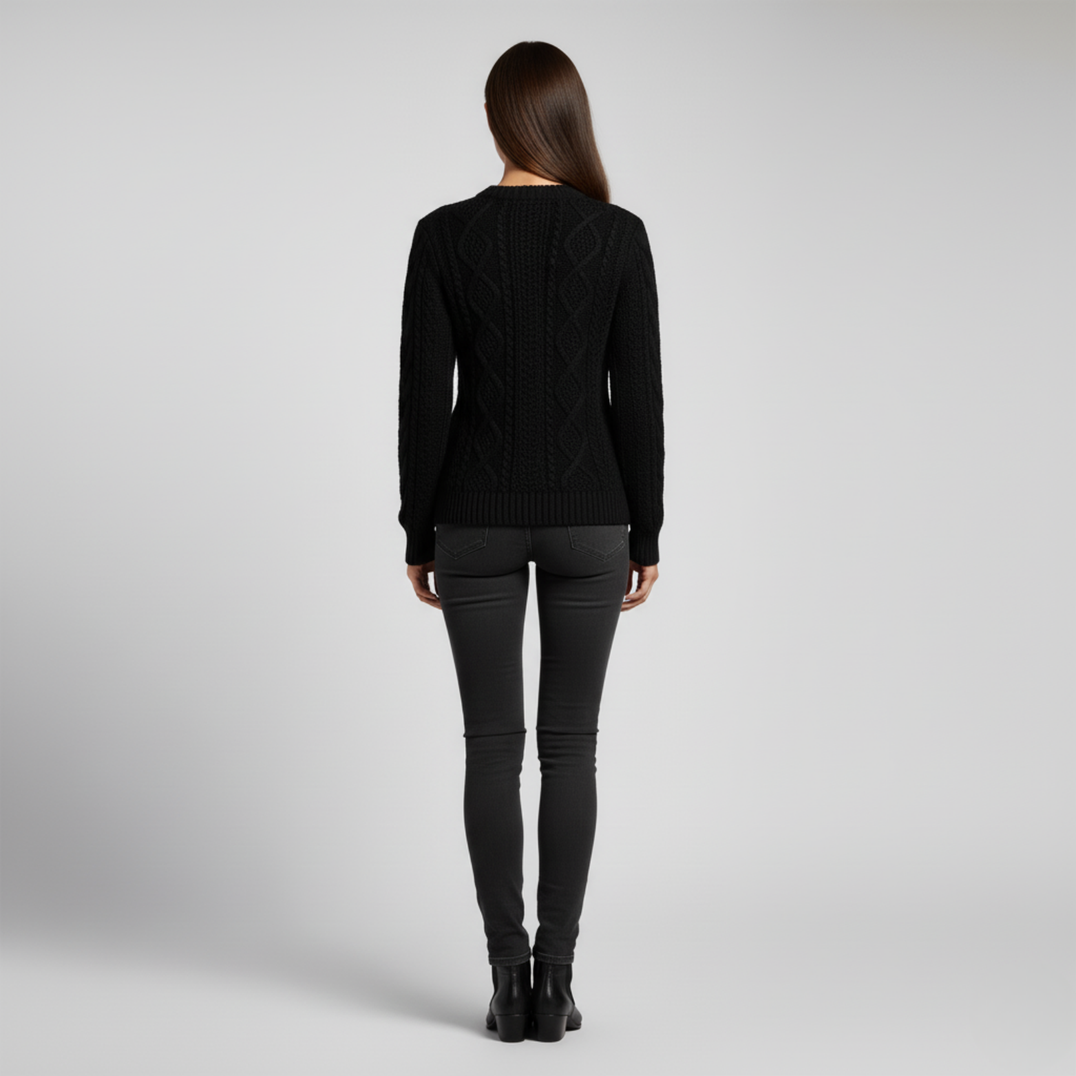 Élodie – Pull à motif tressé